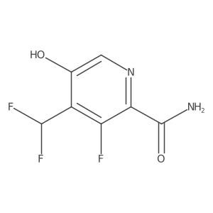 4-(Difluoromethyl)-3-fluoro-5-hydroxypicolinamide结构式