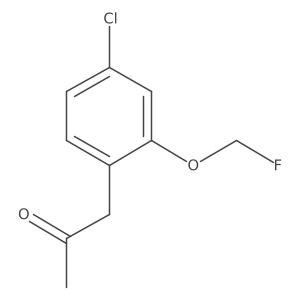 1-(4-Chloro-2-(fluoromethoxy)phenyl)propan-2-one结构式