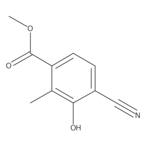 Methyl 4-cyano-3-hydroxy-2-methylbenzoate结构式