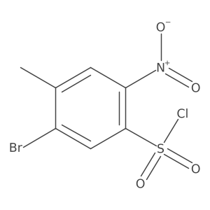 5-Bromo-4-methyl-2-nitrobenzenesulfonyl chloride Structure