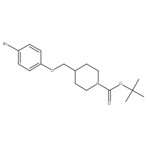 1,1-Dimethylethyl 4-{[(4-bromophenyl)-oxy]methyl}-1-piperidinecarboxylate Structure
