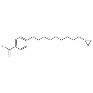 4-[[8-(2-Oxiranyl)octyl]oxy]benzoic acid Structure