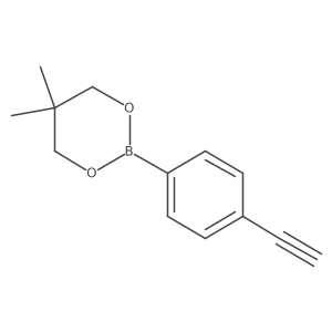 2-(4-Ethynylphenyl)-5,5-dimethyl-1,3,2-dioxaborinane Structure