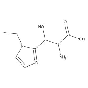 2-amino-3-(1-ethyl-1H-imidazol-2-yl)-3-hydroxypropanoic acid Structure