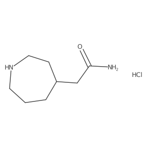 2-(Azepan-4-yl)acetamide hydrochloride Structure