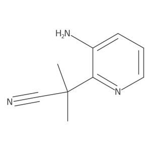 2-(3-Aminopyridin-2-yl)-2-methylpropanenitrile Structure
