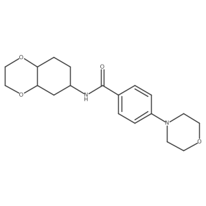 4-morpholino-N-(octahydrobenzo[b][1,4]dioxin-6-yl)benzamide Structure