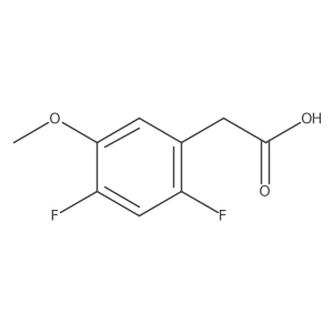 2,4-Difluoro-5-methoxyphenylacetic acid结构式