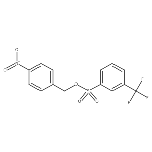 (4-Nitrophenyl)methyl 3-(trifluoromethyl)benzenesulfonate结构式
