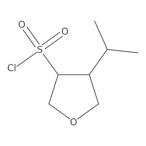 4-(Propan-2-yl)oxolane-3-sulfonyl chloride Structure