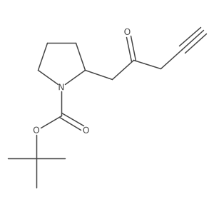 Tert-butyl 2-(2-oxopent-4-yn-1-yl)pyrrolidine-1-carboxylate Structure