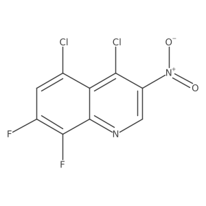 4,5-Dichloro-7,8-difluoro-3-nitroquinoline Structure