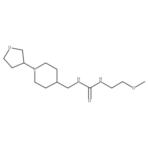 1-(2-Methoxyethyl)-3-((1-(tetrahydrofuran-3-yl)piperidin-4-yl)methyl)urea结构式