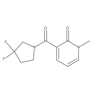 3-(3,3-difluoropyrrolidine-1-carbonyl)-1-methylpyridin-2(1H)-one Structure
