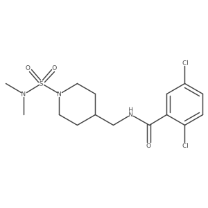 2,5-dichloro-N-((1-(N,N-dimethylsulfamoyl)piperidin-4-yl)methyl)benzamide Structure