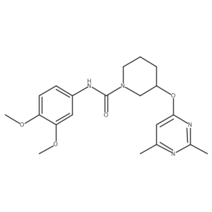 N-(3,4-dimethoxyphenyl)-3-((2,6-dimethylpyrimidin-4-yl)oxy)piperidine-1-carboxamide结构式