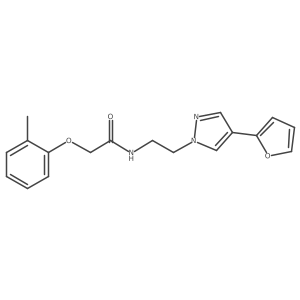 N-(2-(4-(furan-2-yl)-1H-pyrazol-1-yl)ethyl)-2-(o-tolyloxy)acetamide Structure