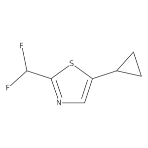 5-Cyclopropyl-2-(difluoromethyl)-1,3-thiazole Structure