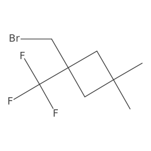 1-(Bromomethyl)-3,3-dimethyl-1-(trifluoromethyl)cyclobutane Structure