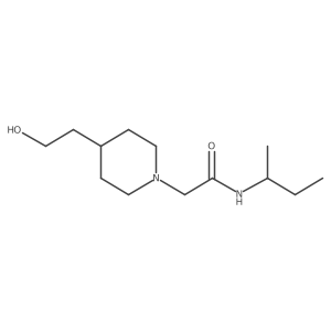 N-(sec-butyl)-2-(4-(2-hydroxyethyl)piperidin-1-yl)acetamide结构式