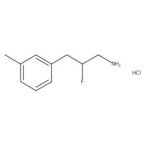2-Fluoro-3-(3-methylphenyl)propan-1-amine hydrochloride结构式