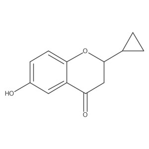 2-cyclopropyl-6-hydroxy-3,4-dihydro-2H-1-benzopyran-4-one Structure