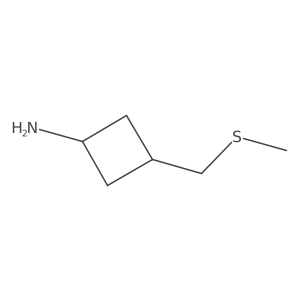 3-[(Methylsulfanyl)methyl]cyclobutan-1-amine Structure