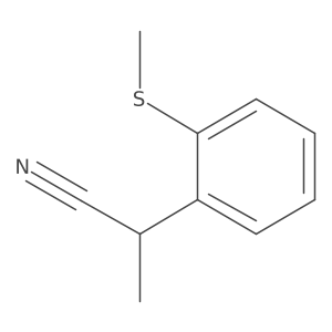 2-[2-(Methylsulfanyl)phenyl]propanenitrile Structure