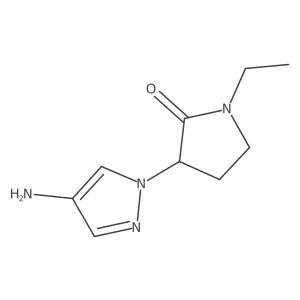 3-(4-amino-1H-pyrazol-1-yl)-1-ethylpyrrolidin-2-one Structure