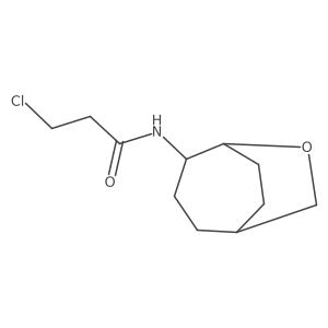 3-chloro-N-{6-oxabicyclo[3.2.2]nonan-4-yl}propanamide Structure