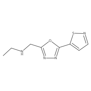 Ethyl({[5-(1,2-thiazol-5-yl)-1,3,4-oxadiazol-2-yl]methyl})amine结构式