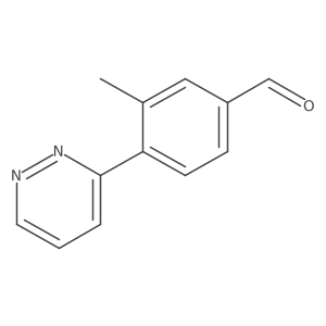 3-Methyl-4-(pyridazin-3-yl)benzaldehyde Structure