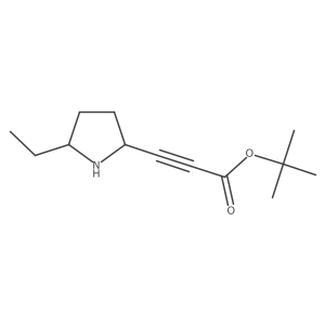 Tert-butyl 3-(5-ethylpyrrolidin-2-yl)prop-2-ynoate Structure