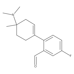 2-[4-(Dimethylamino)-4-methylcyclohex-1-en-1-yl]-5-fluorobenzaldehyde结构式