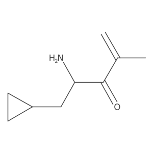 4-Amino-5-cyclopropyl-2-methylpent-1-en-3-one结构式