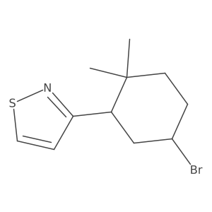 3-(5-Bromo-2,2-dimethylcyclohexyl)-1,2-thiazole Structure