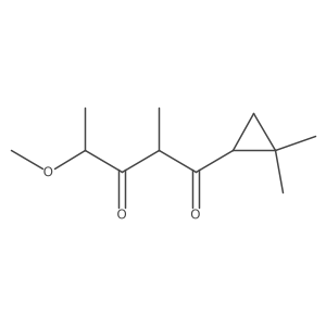 1-(2,2-Dimethylcyclopropyl)-4-methoxy-2-methylpentane-1,3-dione Structure