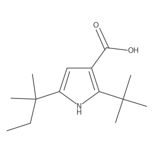 2-tert-butyl-5-(2-methylbutan-2-yl)-1H-pyrrole-3-carboxylic acid Structure
