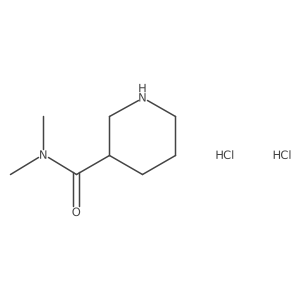 N,N-dimethylpiperidine-3-carboxamide dihydrochloride结构式