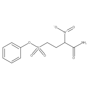 Phenyl 4-amino-3-nitro-4-oxo-1-butanesulfonate结构式