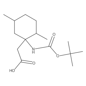 2-(1-{[(Tert-butoxy)carbonyl]amino}-2,5-dimethylcyclohexyl)acetic acid Structure