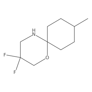 3,3-Difluoro-9-methyl-1-oxa-5-azaspiro[5.5]undecane结构式