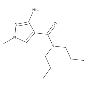 3-Amino-1-methyl-N,N-dipropyl-1H-pyrazole-4-carboxamide Structure