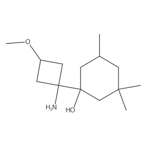 1-(1-Amino-3-methoxycyclobutyl)-3,3,5-trimethylcyclohexan-1-ol Structure