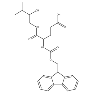 4-({[(9H-fluoren-9-yl)methoxy]carbonyl}amino)-4-[(2-hydroxy-3-methylbutyl)carbamoyl]butanoic acid结构式