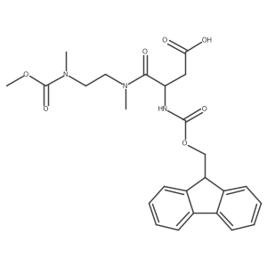 3-({[(9H-fluoren-9-yl)methoxy]carbonyl}amino)-3-({2-[(methoxycarbonyl)(methyl)amino]ethyl}(methyl)carbamoyl)propanoic acid结构式