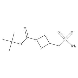 tert-Butyl 3-(sulfamoylmethyl)azetidine-1-carboxylate结构式
