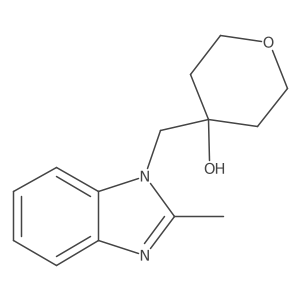4-[(2-methyl-1H-1,3-benzodiazol-1-yl)methyl]oxan-4-ol Structure