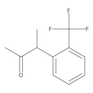3-[2-(Trifluoromethyl)phenyl]butan-2-one结构式