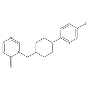 3-{[1-(5-Bromopyrimidin-2-yl)piperidin-4-yl]methyl}-3,4-dihydropyrimidin-4-one Structure